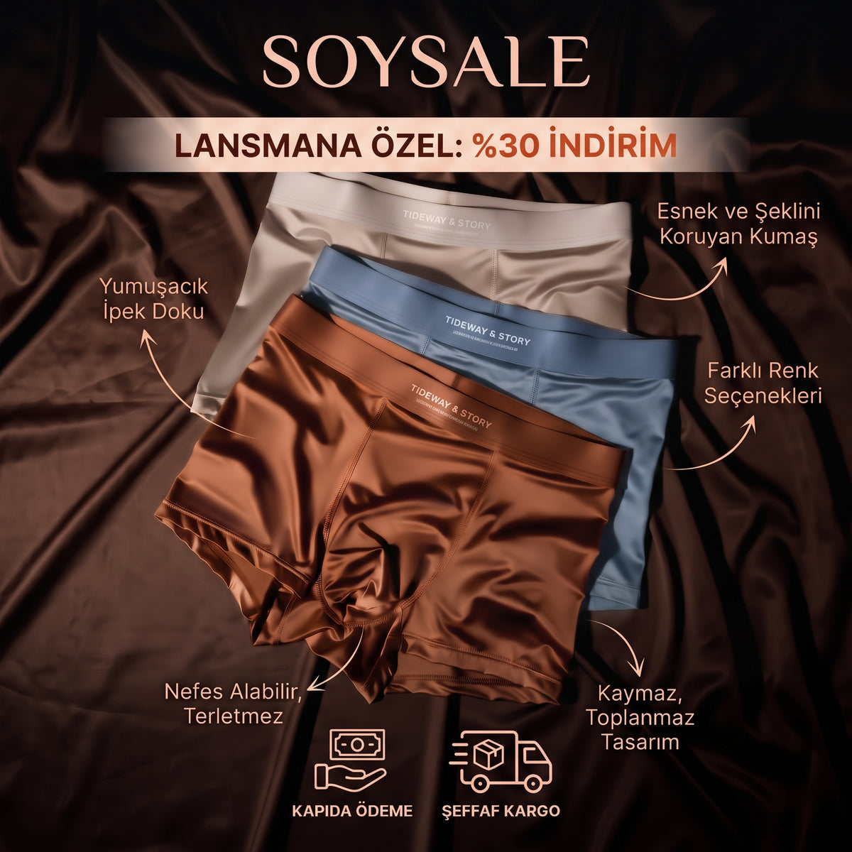 SOYSALE | Premium Saten Boxer